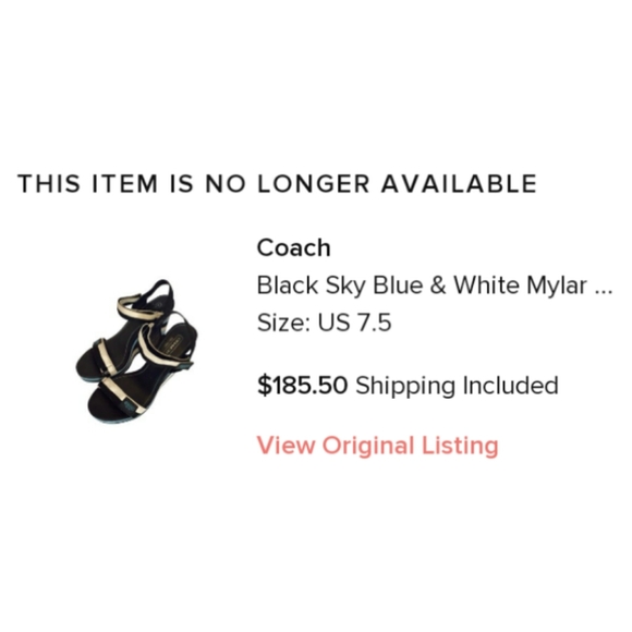 Coach ~ Striped wedges. - Picture 5 of 5